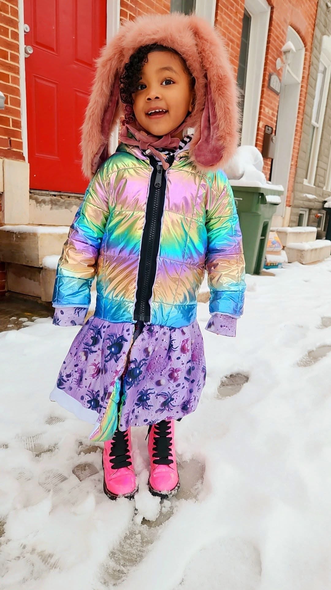 Reversible puffer coat