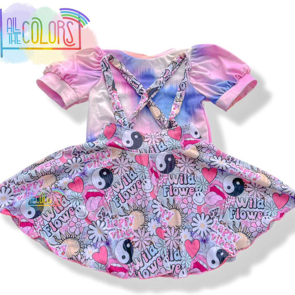 4t suspender skirt set