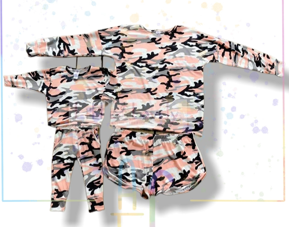 Mystery mama and me lounge sets short sleeve